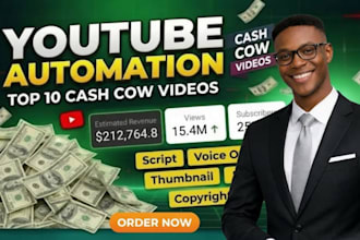 automate youtube channel create top 10 cashcow faceless videos cashcow creator
