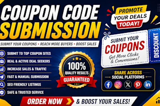 do coupon code submission, deals promotion, coupons marketing, submit coupon