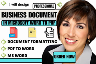 format, edit and redesign word documents professionally