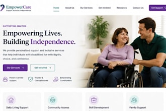 design wix disability service website ada compliant website wcag website