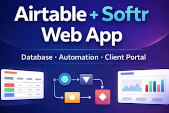 setup airtable database softr webapp airtable automation airtable expert