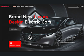 design automotive website auto part store automotive shopify dropshipping store