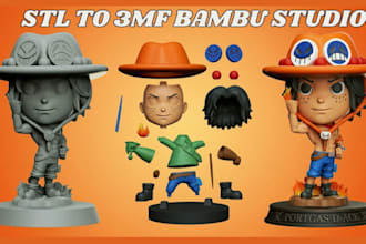 add color to 3d models convert stl to 3mf split part convert 2d to 3d