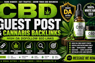 do cbd guest post, cannabis dofollow links and marijuana SEO link building