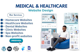 do medical website, healthcare website, home care website, dental website, wix
