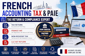 french accounting tax paie tax return france vat non resident tax llc vat return