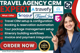 setup travel agency crm travefy lemax traveljoy rezdy signature expensify ezus