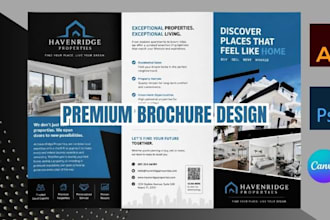 design property company profile brochure for real estate realtors firm