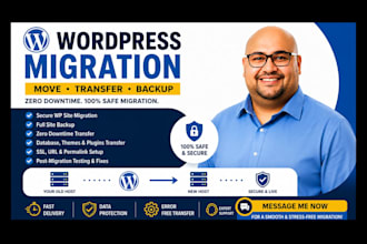 move wordpress, transfer website and do wordpress migration
