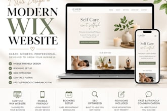 create a clean and mobile friendly wix website