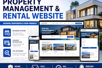 create property management website, property rental website, property website