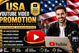 promote USA youtube video, USA video marketing channel promotion