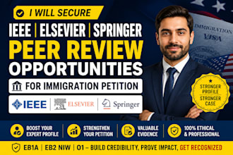 secure ieee elsevier springer peer review opportunities for immigration petition