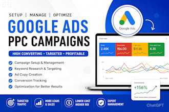 setup manage and optimize high converting google ppc campaigns
