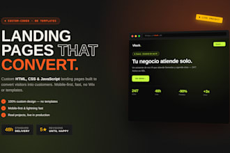 design a professional landing page that converts visitors into clients