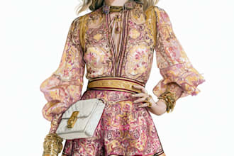make a fashion collection of clothes illustration art