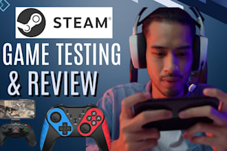 do steam mobile desktop game testing steam game play review