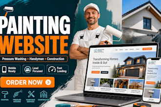 build painting website pressure washing handyman painting construction website