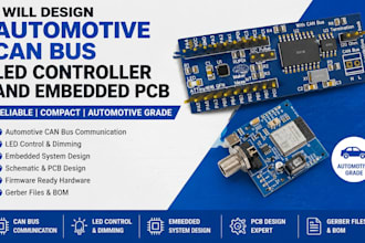 design automotive can bus led controller and embedded pcb
