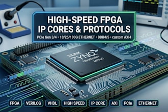 design custom fpga IP cores and high speed communication
