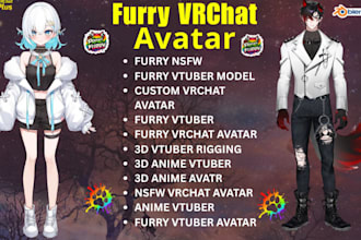edit anime vtuber, vrchat furry avatar, nsfw vrm, animaze model rigging, animaze