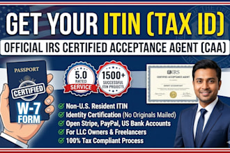 get your itin individual taxpayer number as irs caa