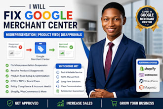 fix gmc google merchant center suspension misrepresentation disapproved product
