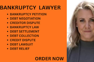 handle bankruptcy, debt relief, creditor disputes, and debt settlement matters