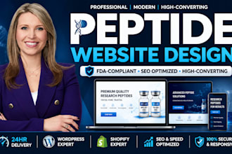 design peptide and fda complaint website for research peptide and biotech brands