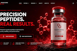 build peptide website research peptide store woocommerce peptide website