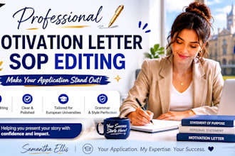 edit motivation letter and personal statement for the european university