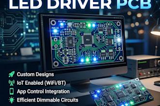 develop smart led driver pcb and embedded firmware solutions