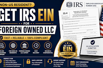 get irs ein for non US residents and foreign owned llc