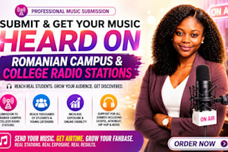 submit and promote your song to romanian campus college radio station promotion