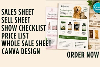 do editable sell sheet sales sheet checklist product sell sheet show checklist