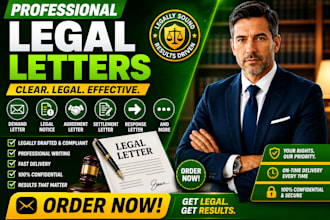 draft legal notices, demand letters, cease and desist letters, eviction notice