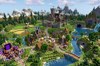 build custom minecraft map, spawn, lobby and server builds
