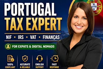 help with portugal tax, nif registration, irs filing and vat support