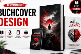 buchcover gestaltung für amazon KDP, bod, epubli, tredition und tolino media