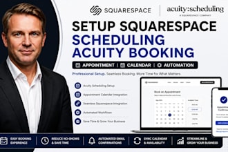 setup squarespace website scheduling acuity booking appointment calendar