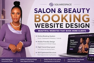 build a squarespace booking website for salons, spas, and beauty businesses