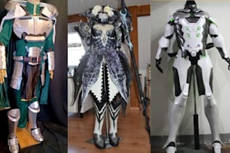 anime 3d cosplay creation eva foam fabric cosplay model halloween mask props con