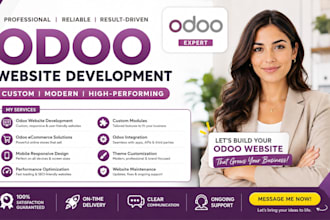 create odoo developer ecommerce website design customization redesign module erp