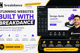 build wordpress breakdance website, breakdance builder design, wordpress website