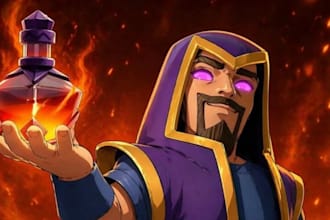 do card game design and custom card illustration for tcg