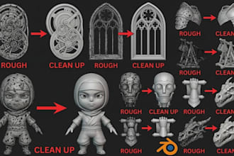 fix mesh, optimize 3d model, obj file, modify stl file, repair stl for 3d print