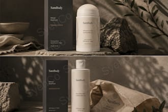 create premium product mockup and branding design