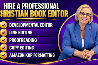do christian book editing, proofreading, and formatting christian book editor