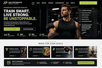 designsquarespace fitness website personal trainer website wellnesscoach website