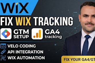 fix wix GTM tracking and ga4 conversion tracking using velo